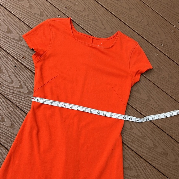 Everlane pumpkin orange, a lime short sleeve stretch dress XS - Picture 8 of 10